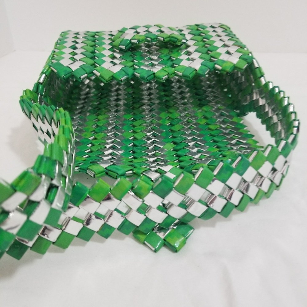 Hand made cross body purse